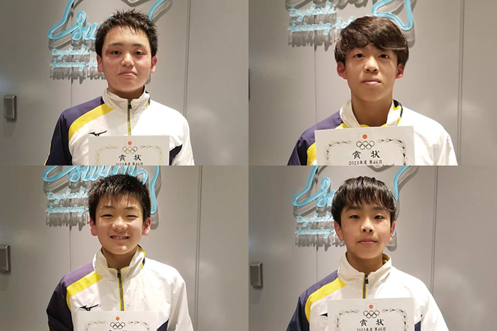 全国春季水泳競技大会ジュニア五輪メドレーＲ８位入賞豊橋スイミングスクール／現男子中１メンバー