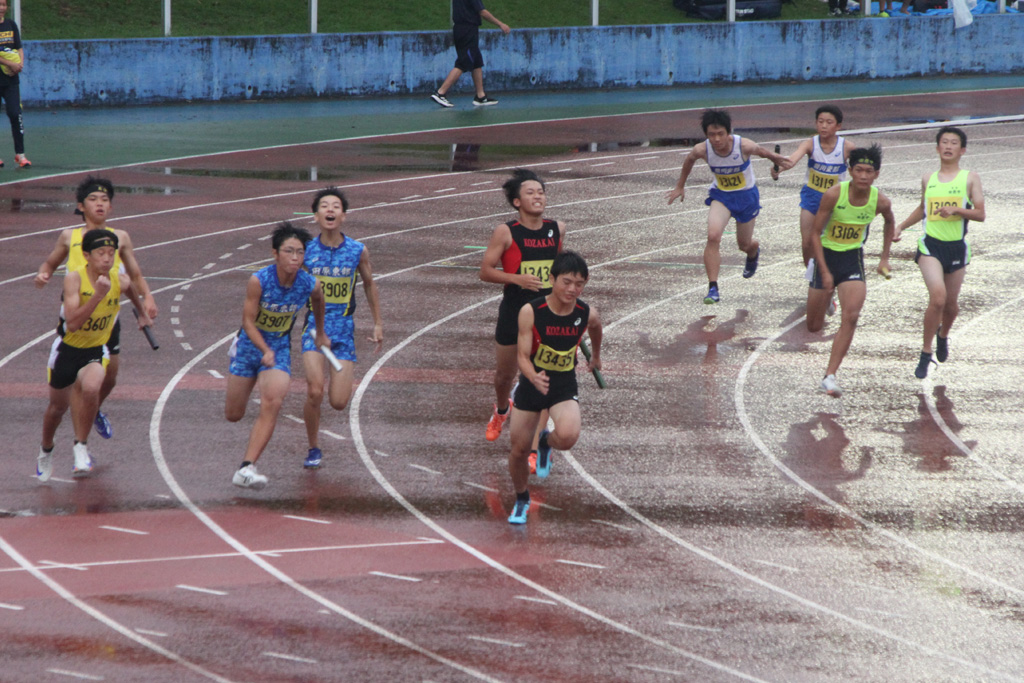 男子４×１００㍍リレータイムレース