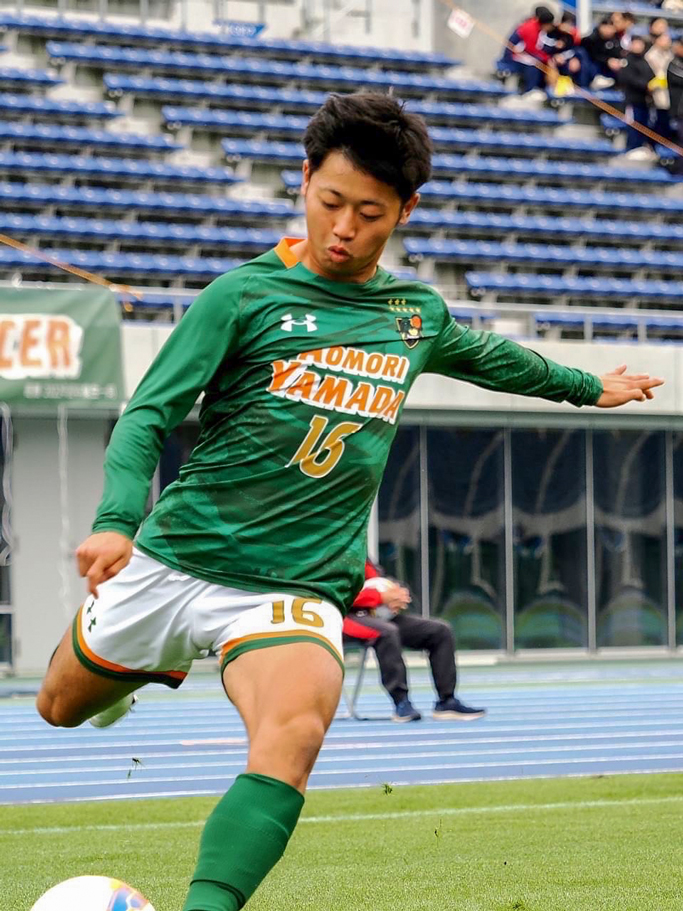 名門青森山田高でベンチ入りを果たした名倉眞祥君