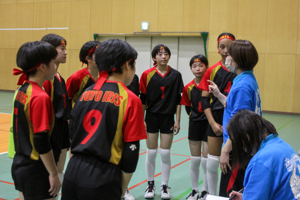 タイム時に指示を聞くTOYO IRIS