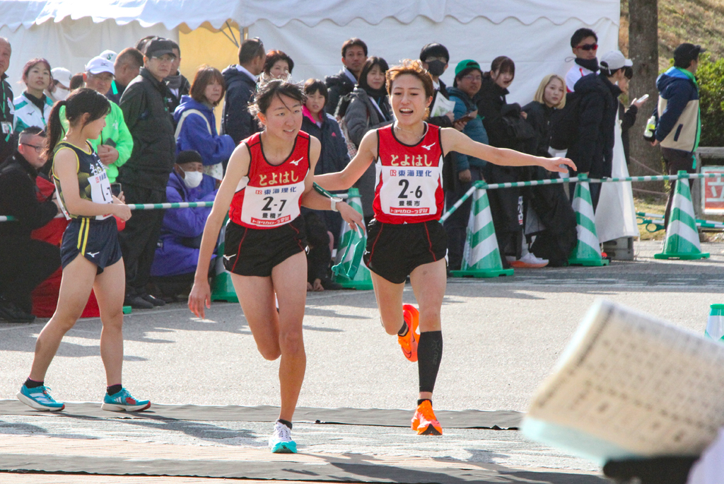 6区下山田さんから7区柳田さんへ