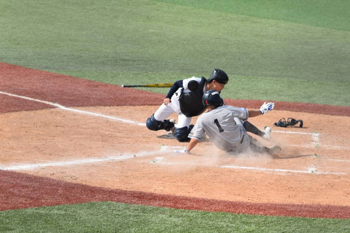 初戦の志村ボーイズ戦での得点シーン