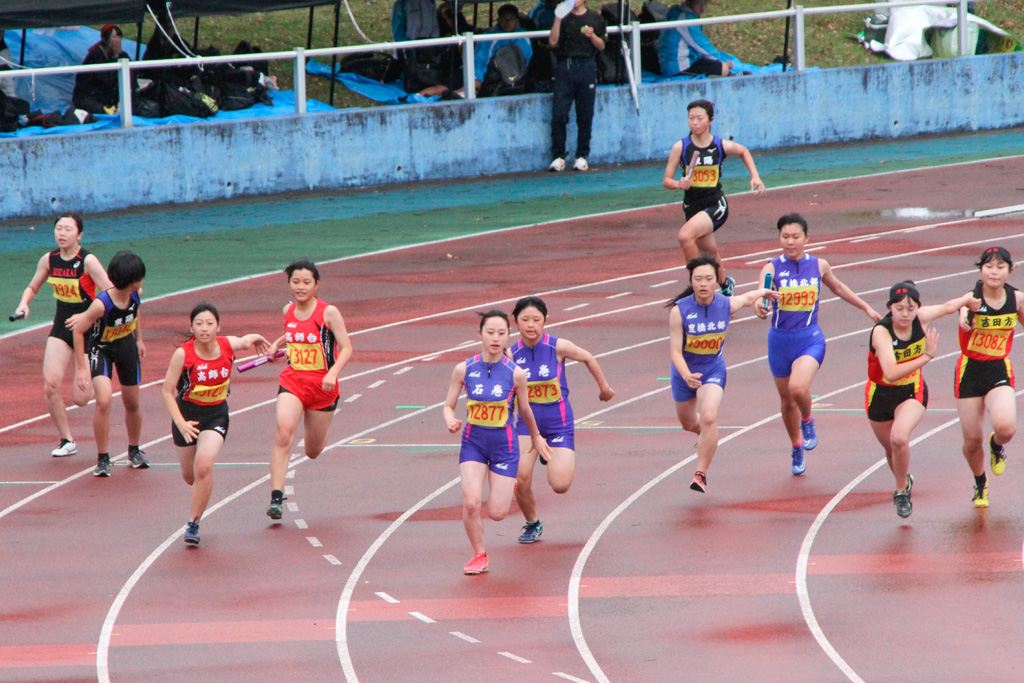 女子4×100㍍リレータイムレース