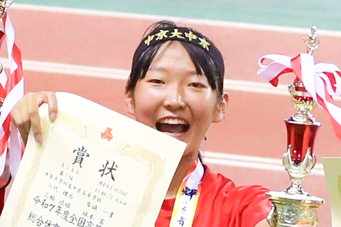 4×100mRインハイ大会新&2連覇に貢献 経験は成長剤 さらなる飛躍を