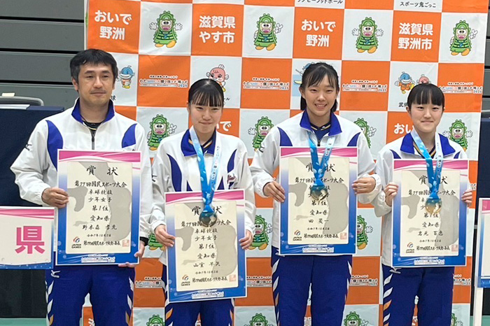 国スポで"わたSHIGA"輝いた 卓球少年女子チーム桜丘（愛知県）7年ぶりV