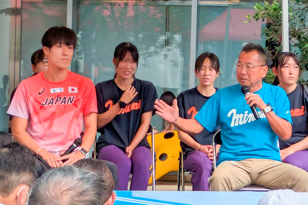 オリンピアンと恩師が想い出語る