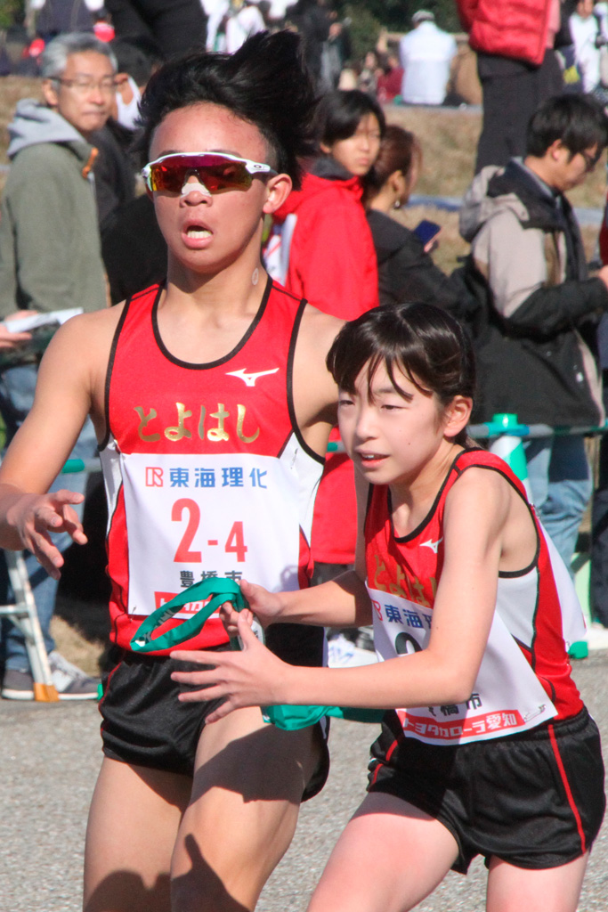 4区牧野君から5区渡辺さんへ