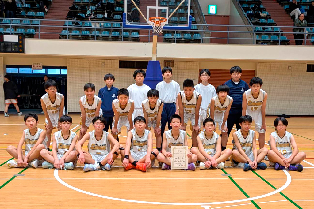 男子準優勝　豊橋中部中学