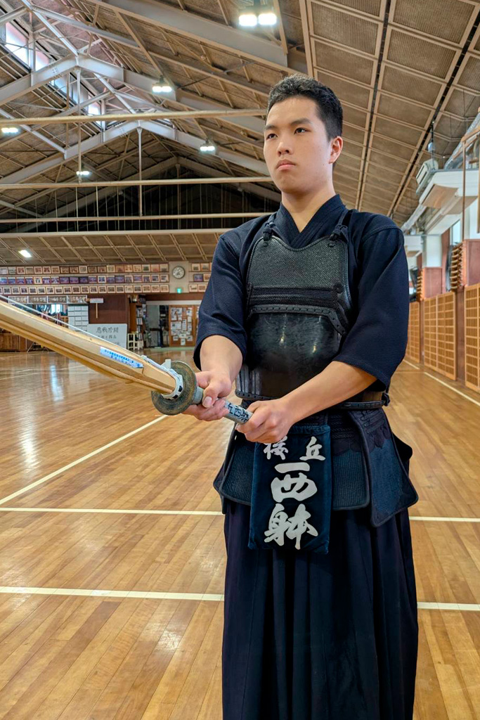 桜丘のチーム主将・西躰朔久さん（2年）