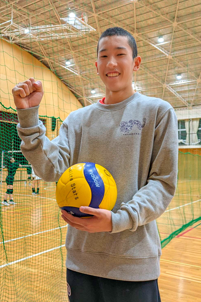 U14年代の有望選手が終結した長身選手合宿に参加した今田圭一郎君