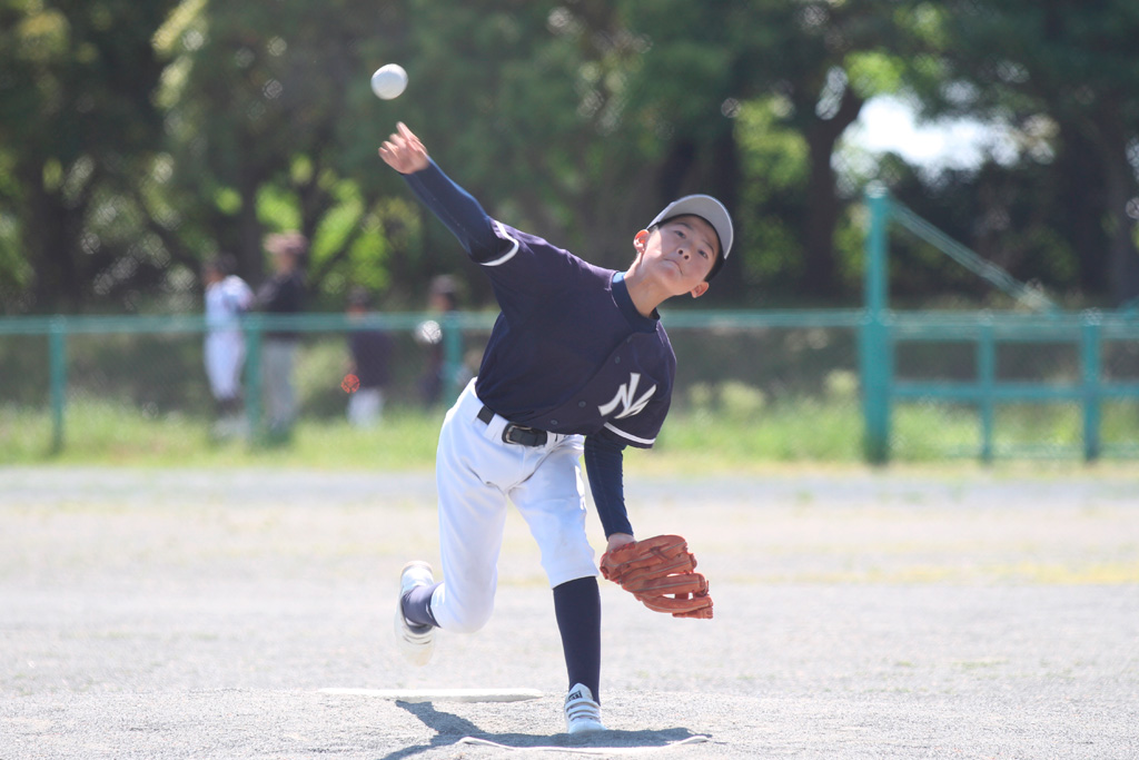 決勝で好投した向山ビクトリーB糸井颯佑