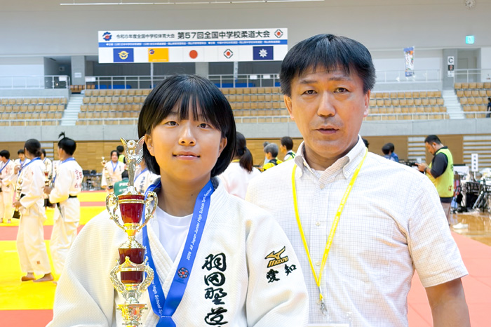 女子個人戦44kg3位入賞　攻めの柔道で全中銅メダル