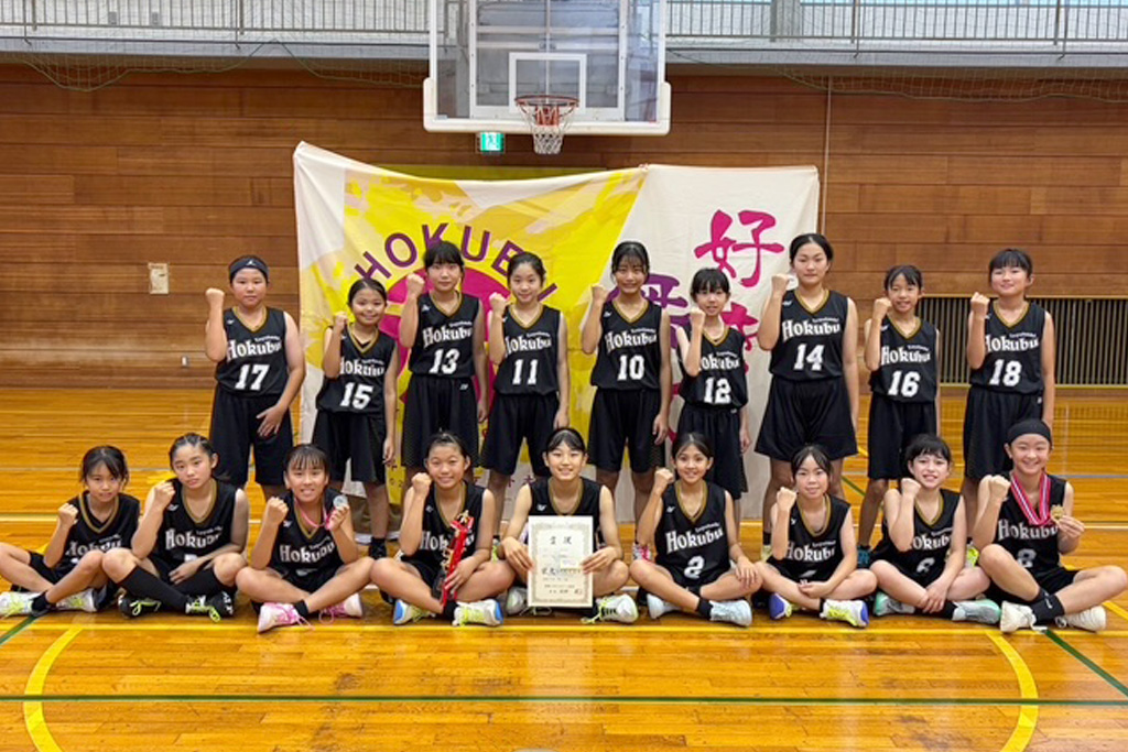 女子Cグループ準優勝　豊橋北部ミニバスケットボールスポーツ少年団
