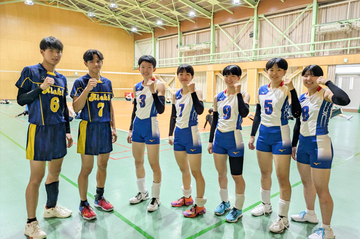 国スポバレーボール豊橋中央から男女7選手